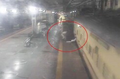 Watch: Mumbai Man's Narrow Escape In Bid To Board Moving Train, Thanks To Rail Staff Watch: Mumbai Man's Narrow Escape In Bid To Board Moving Train, Thanks To Rail Staff