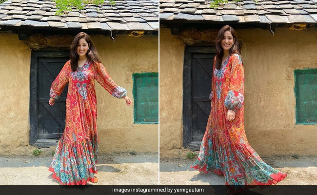 Yami Gautam Is Making Us "Simply Happy" With Her Pretty Printed Maxi Dress