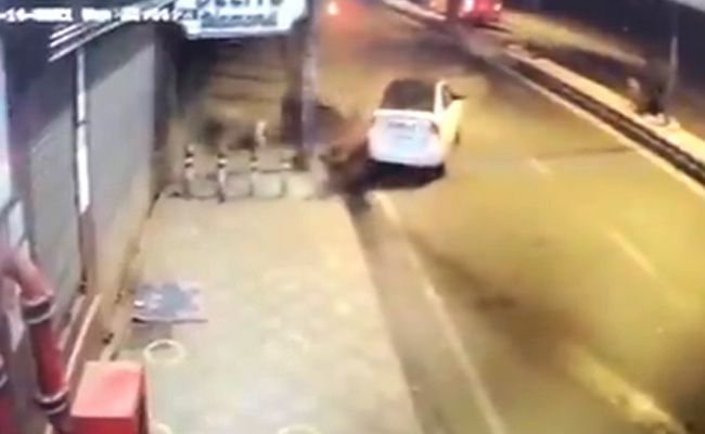 Caught On CCTV, E-Rickshaw Driver, Woman Killed By Speeding Car In Delhi