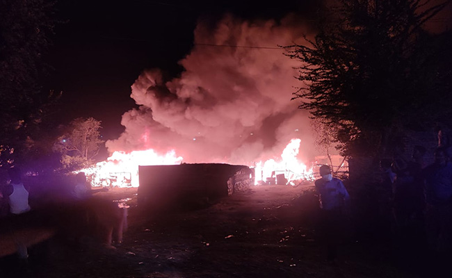 56 Shanties Of Rohingya Refugees Destroyed In Fire Near Kalindi Kunj In Delhi