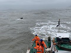Watch: Coast Guard Helicopters Rescue 16 From Sinking Vessel