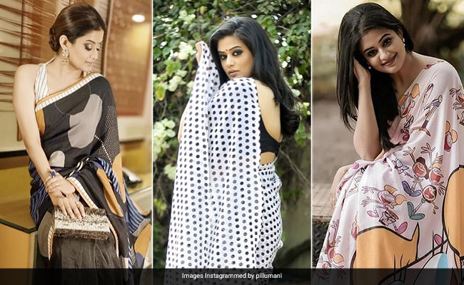 Happy Birthday Priyamani Raj: Priyamani And Her Stunning Printed <i>Sarees</i> Can Never Be Separated