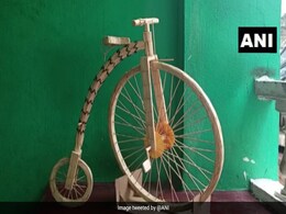 Odisha Teen Takes Us Back To History Of Bicycles With 3,653 Matchsticks Odisha Teen Takes Us Back To History Of Bicycles With 3,653 Matchsticks