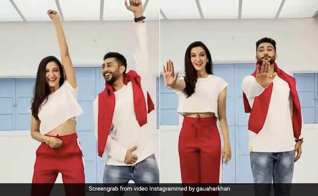 Gauahar Khan And Zaid Darbar Don't Even Miss Out Dancing In Matching Outfits