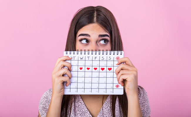 When you are around your menstrual cycle, you end up gaining weight.