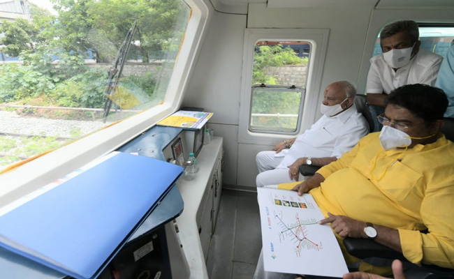 BS Yediyurappa Takes A Ride On Bengaluru Suburban Railway. What He Said