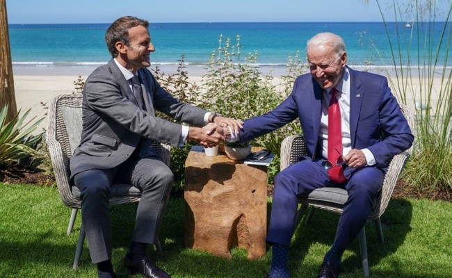 America Is Back Under Biden, Says France's Emmanuel Macron