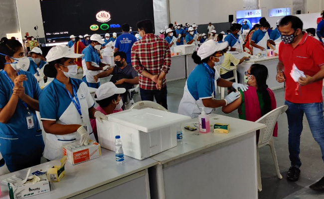 3 Hangars, 300 Counters, 40,000 People For Hyderabad's Mega Vaccine Day