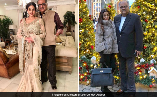 On Sridevi And Boney Kapoor's 25th Wedding Anniversary, We Look Back At Their Iconic Couple Fashion Moments