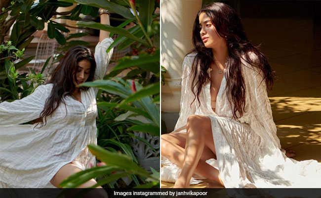 Janhvi Kapoor Gives A Chic Touch To Summer Fashion In A Gorgeous White Shirt Dress