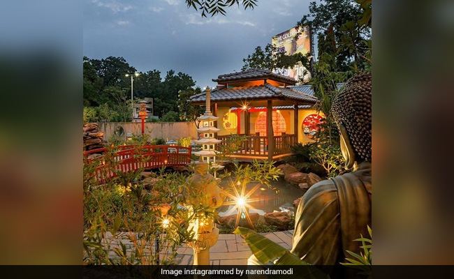 PM Modi Shares Stunning Pics Of Zen Garden In Ahmedabad