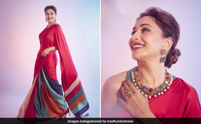 Madhuri Dixit In A Stunning Red <i>Saree</i> Could Steal Anyone's Heart