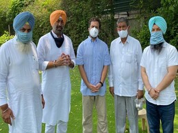 सुखपाल सिंह खैरा समेत दो अन्य विधायकों ने राहुल गांधी से की मुलाकात, पंजाब एकता पार्टी का कांग्रेस में विलय सुखपाल सिंह खैरा समेत दो अन्य विधायकों ने राहुल गांधी से की मुलाकात, पंजाब एकता पार्टी का कांग्रेस में विलय