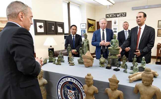 US Returns 27 Stolen Antiquities, Valued At $3.8 Million, To Cambodia