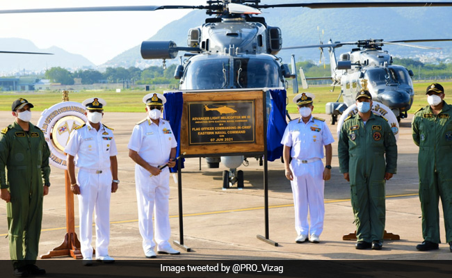 Navy Inducts 3 Indigenously-Built Advanced Light Helicopters