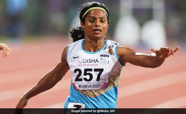 धावक दुती चंद को उड़ीसा सरकार ने खेल रत्न के लिए नामित किया