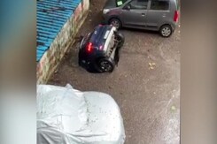 Video: Car Swallowed By Sinkhole At Mumbai Parking Lot After Rain Video: Car Swallowed By Sinkhole At Mumbai Parking Lot After Rain