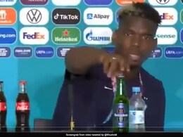 UEFA Euro 2020: After Cristiano Ronaldo, Paul Pogba Removes Beer Bottle During Press Conference. Watch UEFA Euro 2020: After Cristiano Ronaldo, Paul Pogba Removes Beer Bottle During Press Conference. Watch
