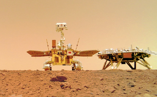 Rover 'Zhurong' Leaves "China's Imprint" On Mars