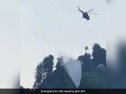 Air Force Chopper Helps Douse Major Blaze In J&K Village Air Force Chopper Helps Douse Major Blaze In J&K Village