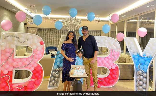 Geeta Basra's Virtual Baby Shower Had Guests From Different Parts Of The World. Courtesy, Harbhajan Singh