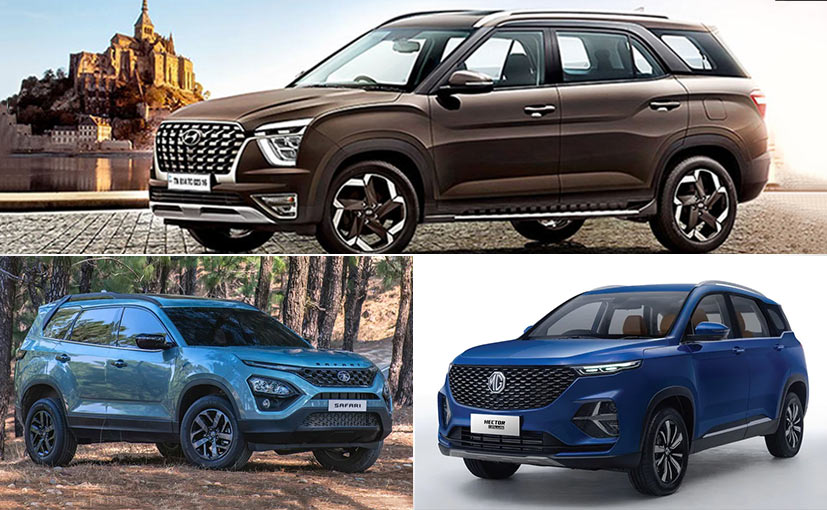 Hyundai Alcazar vs Tata Safari vs MG Hector Plus: Price Comparison