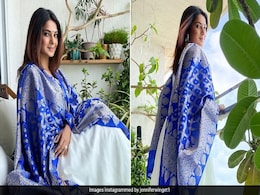 BRB, Busy Admiring Jennifer Winget's Simple But Stunning Blue And White Ethnic Look BRB, Busy Admiring Jennifer Winget's Simple But Stunning Blue And White Ethnic Look
