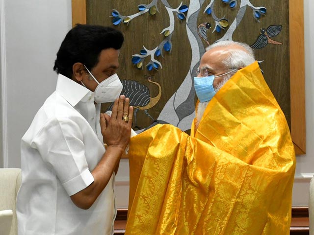Tamil Nadu Chief Minister MK Stalin Meets PM Narendra Modi In Delhi