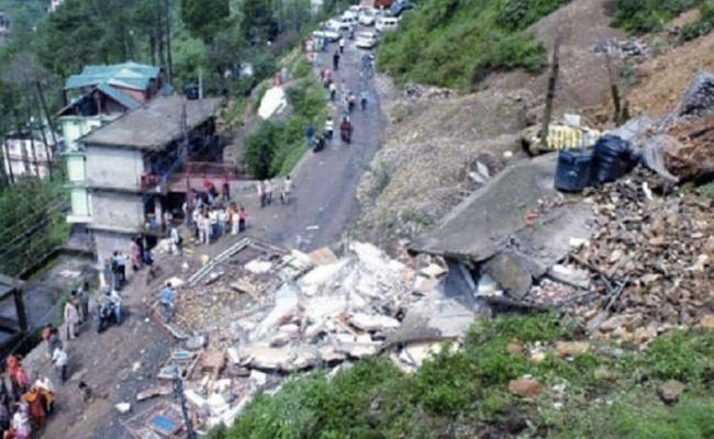 Landslide Washes Away Portion Of National Highway in Bengal's Darjeeling
