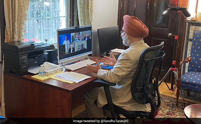 Indian Envoy Meets Top CEOs Of US To Help Country In Covid Crisis Indian Envoy Meets Top CEOs Of US To Help Country In Covid Crisis