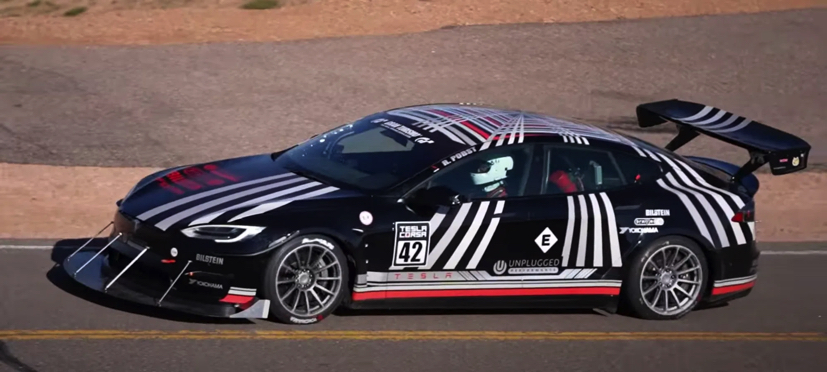Tesla Model S Plaid Wins In Its Class at 2021 Pikes Peak