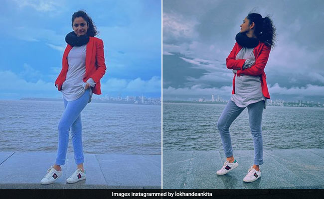 Ankita Lokhande Adds A Pop Of Colour To Gloomy Monsoon Skies With Her Laid Back Look