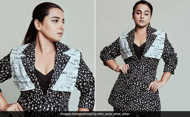 Vidya Balan Nails A Quirky Print-On-Print Look Like An Absolute Pro