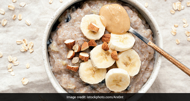 Loaded With Bananas And Peanut Butter, This Oatmeal Bowl Is Perfect To Start Your Day With