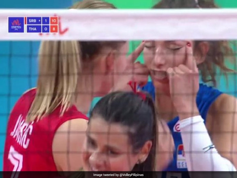 Serbian Volleyball Player Banned After Racist Gesture In Match Against Thailand