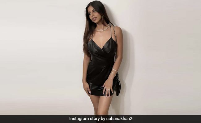 Suhana Khan Casts A Spell On Us With Her Strappy Black Dress As Always
