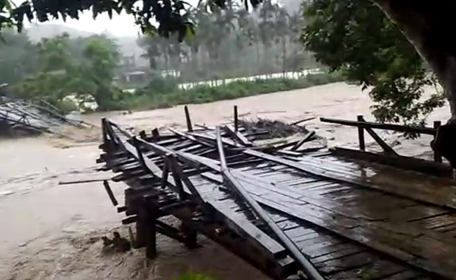 Bridge In Meghalaya's South Garo Hills District Washed Away Amid Heavy Rain