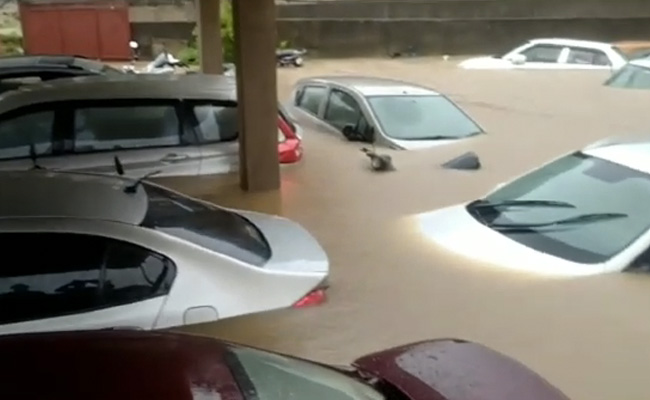 Video: Cars Submerged In Water As Heavy Rain Leaves Ranchi Roads Flooded