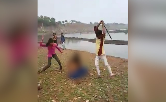 Madhya Pradesh Shocker On Camera: Women Beaten With Sticks By Family