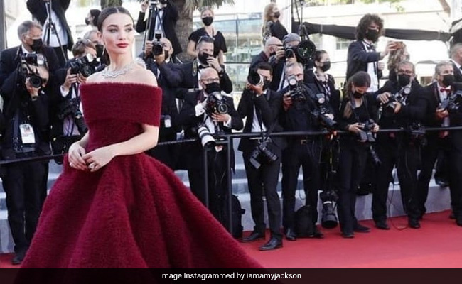 एमी जैक्सन ने कान में शानदार अंदाज में की रेड कार्पेट पर एंट्री, वायरल हुई Photos