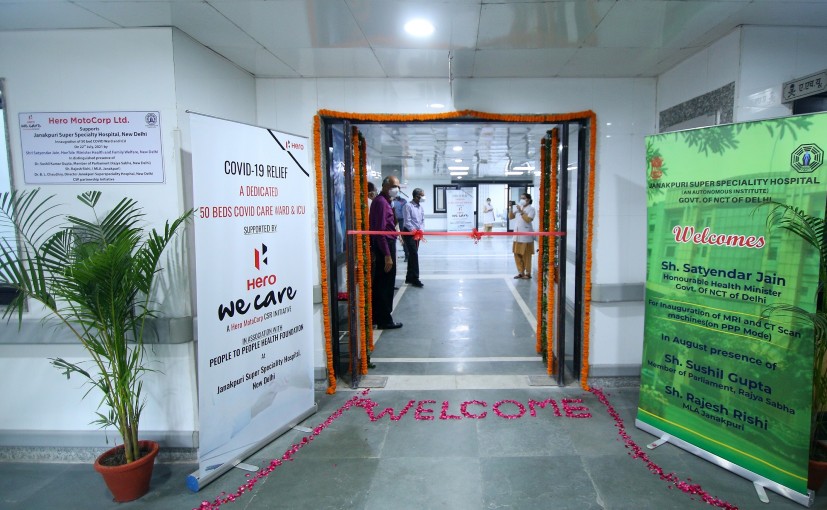 Hero MotoCorp Helps Create A 50-Bed COVID-19 Ward At Delhi Hospital