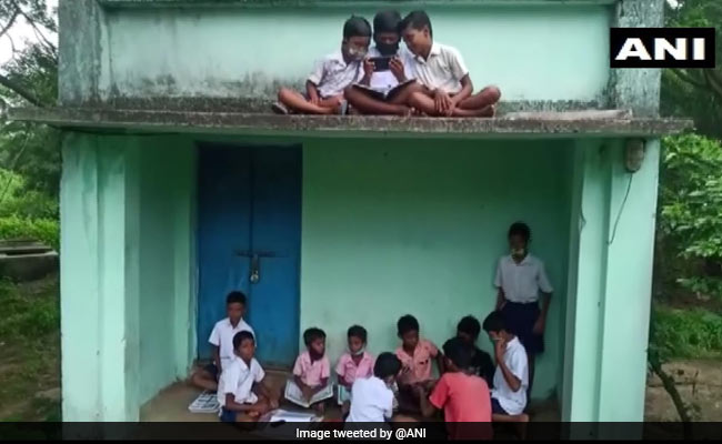 नेटवर्क की समस्या, ऑनलाइन क्लास के लिए छात्र पेड़ और पहाड़ पर चढ़ रहे