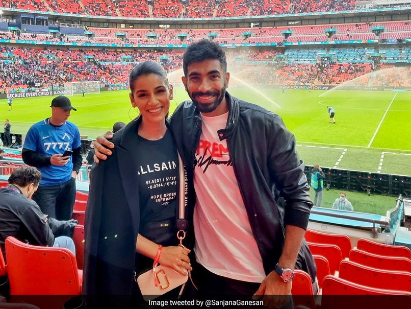 EURO 2020: Jasprit Bumrah, Sanjana Ganesan Seen At Wembley Stadium Enjoying Italy vs Spain Semi-Final