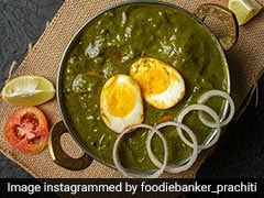 Green masala egg curry