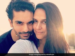 Angad Bedi Is In No Mood To Share His Delish Dinner; Neha Dhupia Reacts