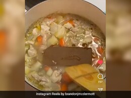 Viral Video: Someone Mixed Chocolate In Soup And The Internet Is Not Happy About It