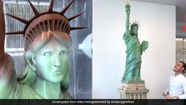 Pastry Chef Creates 7 Ft-Tall Chocolate Statue Of Liberty; Watch Amazing Video