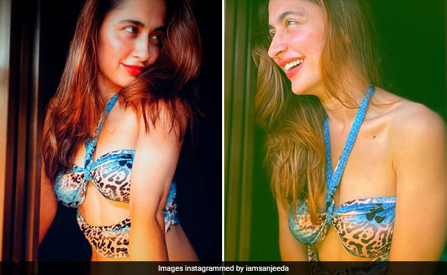 Sanjeeda Shaikh Unleashes Her Wild Side With The Choicest Of Bikini Tops