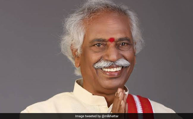 ML Khattar Congratulates Bandaru Dattatreya On Being Appointed Haryana Governor