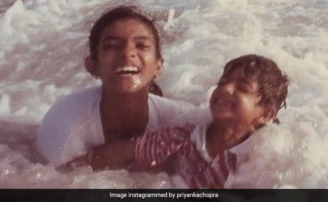 On Brother Siddharth's Birthday, Priyanka Chopra Digs Out An Adorable Beach Pic From Her Childhood